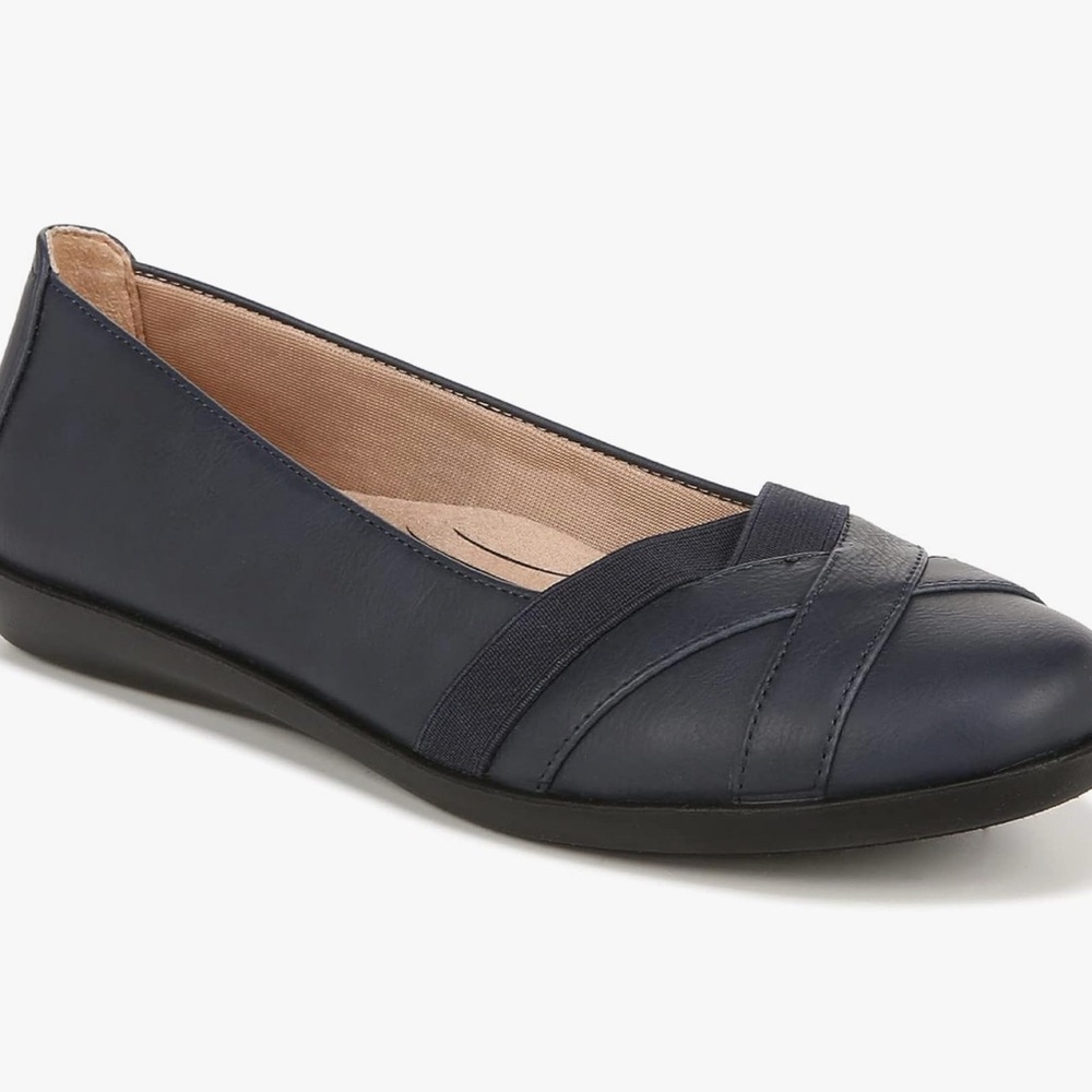 Life Stride Navy Blue Ballet Flats Size 9.5 New